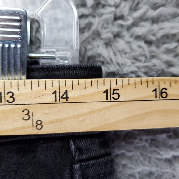 Old Navy Jeans Women 6 Black Power Slim Straight Stretch Denim - Picture 4 of 10